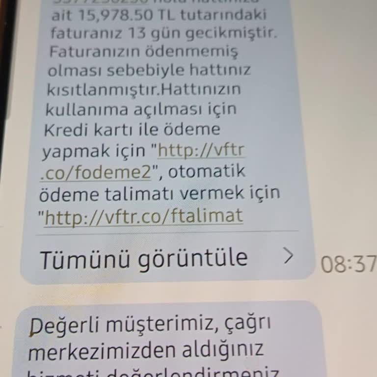 Zamanında Ödediğim Taksitlere Rağmen Hattım Kapatıldı Ve Ceza Uygulandı