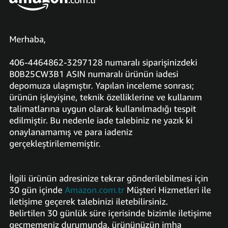 Amazon'dan Alınan Ayakkabının Tabanı Kısa Sürede Koptu, İade Sürecinde Belge Sorunu Yaşadım