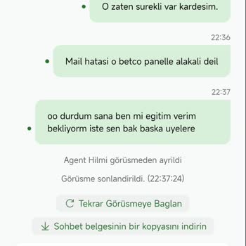 SOHOBET Canlı Destek Ekibi İlgisiz Ve Müşteri Memnuniyeti Yok