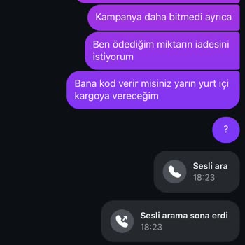 İade Ve Değişim Taleplerine Cevap Verilmiyor, Müşteri Memnuniyeti Sağlanmıyor