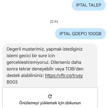 Vodafone Ek Paket İptali Gerçekleşmiyor