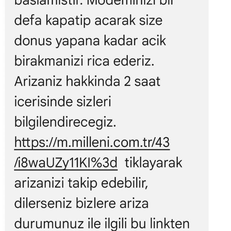 Altyapı Sorunu Giderildiği Halde Uzun Süreli İnternet Kesintisi Ve Yetersiz Müşteri Desteği