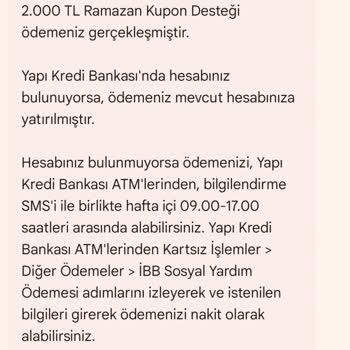 İstanbul Büyükşehir Belediyesi Yanlış Bilgilendirme Nedeniyle Ramazan Sofra Desteği Alamıyorum
