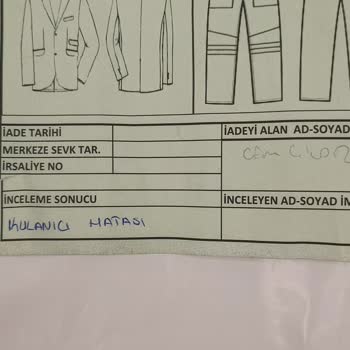 Bir Gün Giyilen Gömlek Tüylenip İade Alınmadı