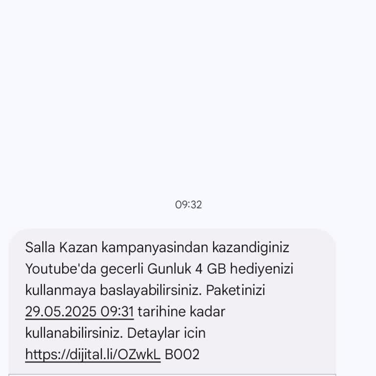 Turkcell Salla Kazan Kampanyasında İnternet Hakkım Eksik Kullanılıyor