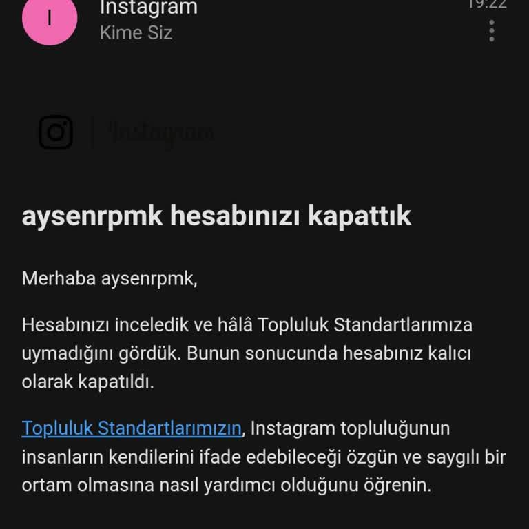 Instagram Sebepsiz Kapatılan Hesabım İçin Acil Çözüm Bekliyorum