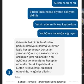 Deneme Bakiyesi Kazancım Ödenmeden Hesabım Kapatıldı