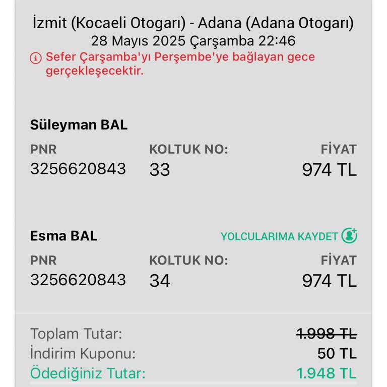 Kamil Koç'tan Rötarlı Sefer Ve Bilet İadesi Sorunu