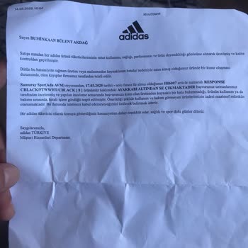 Adidas Ayakkabıdaki Gıcırtı Sorunu Ve Yetersiz Müşteri Hizmeti