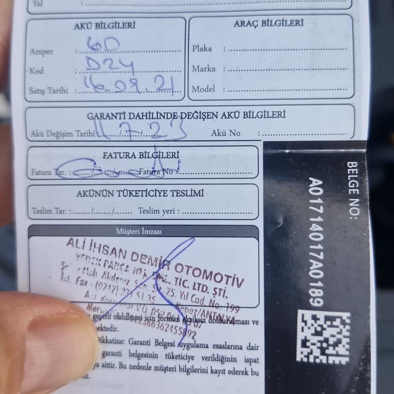 Varta Akü Garanti Sorunu Ve Yetkili Bayi İlgisizliği