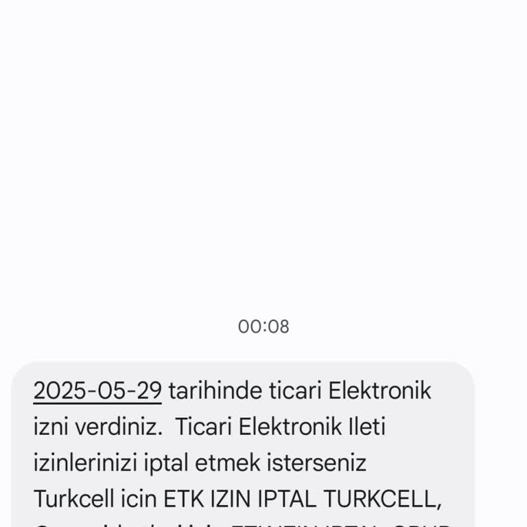 Bilgim Dışında Ticari Elektronik İzin Verildi!