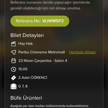 İptal Edilen Sinema Bileti Ücretimin İadesi Yapılmıyor