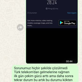 İnternet Hızı Ve Müşteri Hizmetlerinden Memnun Değilim