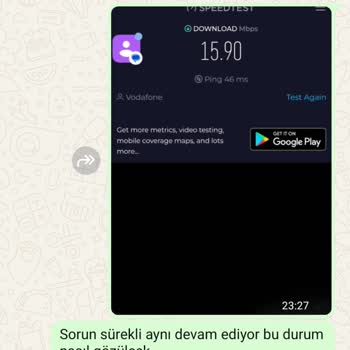 İnternet Hızı Ve Müşteri Hizmetlerinden Memnun Değilim