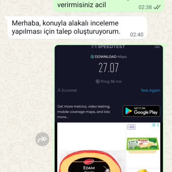 İnternet Hızı Ve Müşteri Hizmetlerinden Memnun Değilim