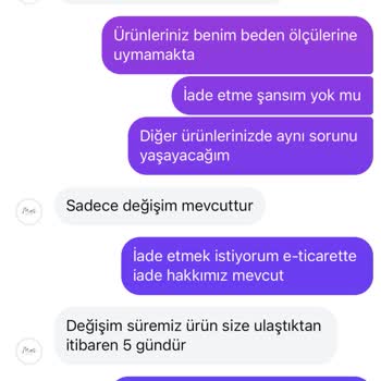 İnternetten Alınan Elbisenin Renk Ve Beden Sorunu İle İade Hakkının Reddedilmesi