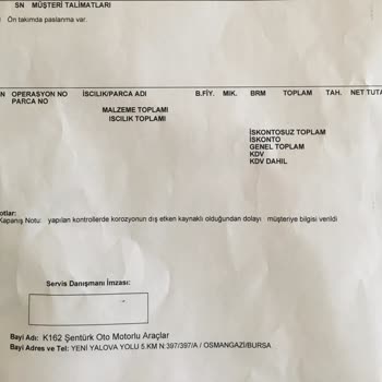 Sıfır Araçta 2400 Km'de Alt Takımda Korozyon Şoku