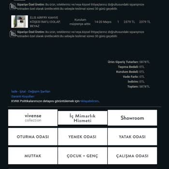 Vivense'den Aldığım Ürün Teslim Edilmedi, Müşteri Hizmeti Yetersiz