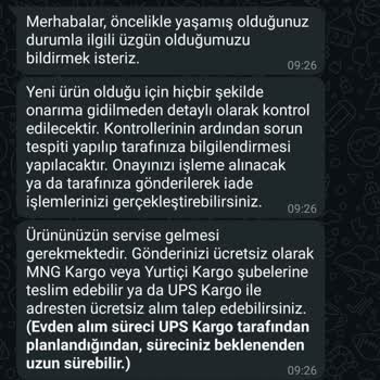 İlk Kullanımda Arıza Veren Süpürge Ve Yetersiz Servis Desteği
