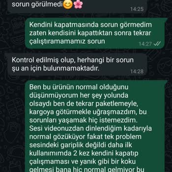 İlk Kullanımda Arıza Veren Süpürge Ve Yetersiz Servis Desteği