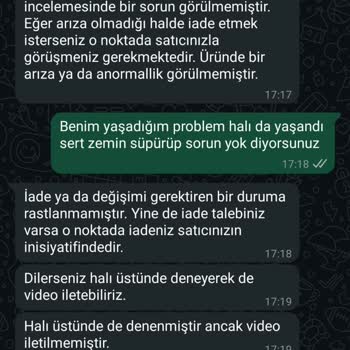 İlk Kullanımda Arıza Veren Süpürge Ve Yetersiz Servis Desteği