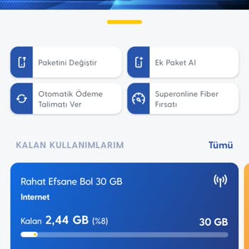 Turkcell Ek Paket Alımına Rağmen Kendi Paketimden İnternet Eksildi