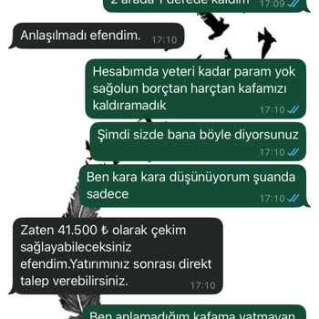Kazandığım Bakiyenin Ödenmemesi Ve Haksız Yatırım Şartı Talebi