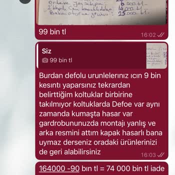 Ödemesi Yapılan Mobilyaların Teslim Edilmemesi Ve Eksik Ürün Problemi