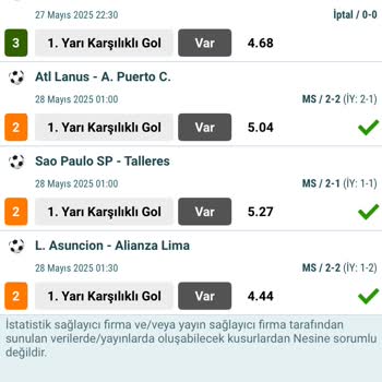 Maç İptalinde Kupon Ödemelerinde Tutarsızlık Yaşadım