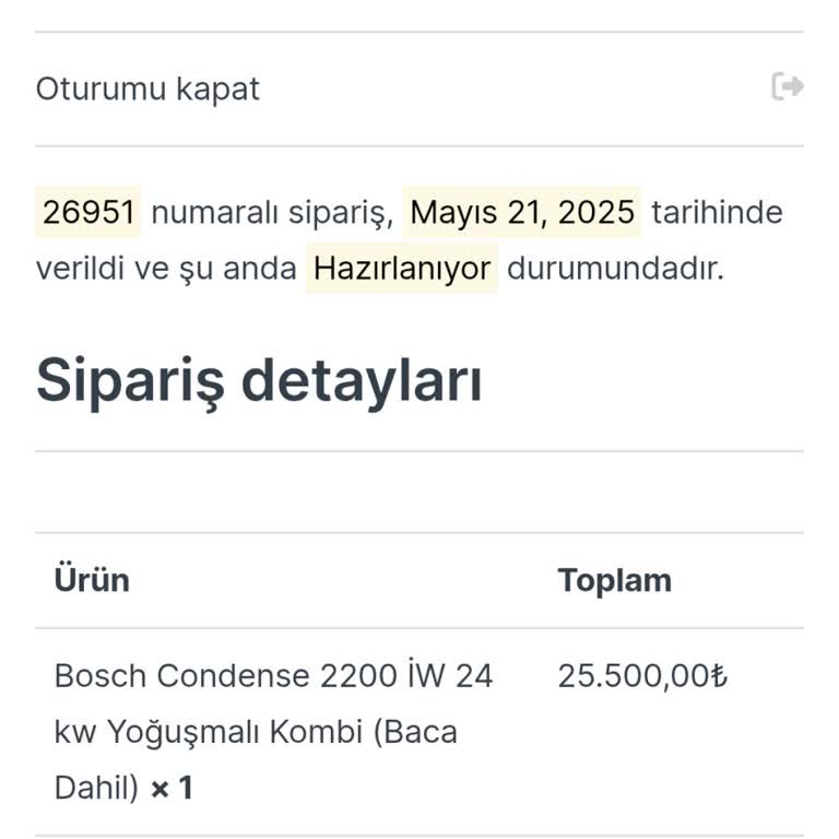 Evinidiz Siparişim Ne Ürün Var Ne Kargo Ne de Muhatap Bulabiliyorum