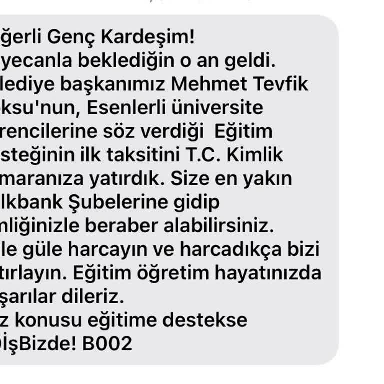Esenler'de Üniversitelilere Destek Bursu İkinci Taksiti Hâlâ Yatmadı