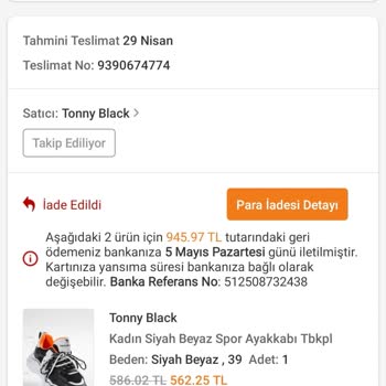 Siparişim İki Kez Teslim Edilmeden İade Edildi