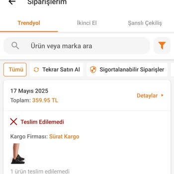 Siparişim İki Kez Teslim Edilmeden İade Edildi