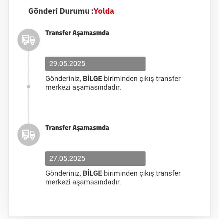 Kargomun Teslimatı Sürekli Gecikiyor Ve Transfer Merkezinde Bekliyor
