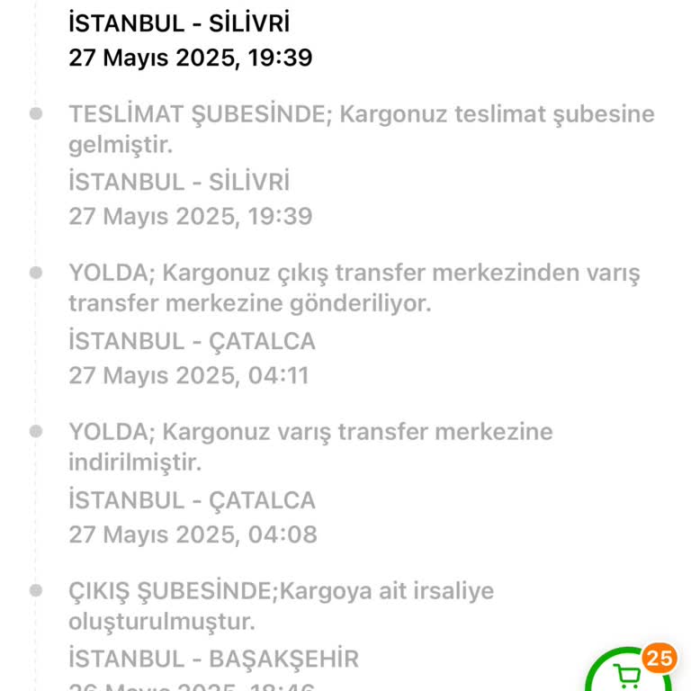 Aras Kargo Selimpaşa Şubesi Teslimat Yapmıyor Stres Ve Mağduriyet Yaşıyorum