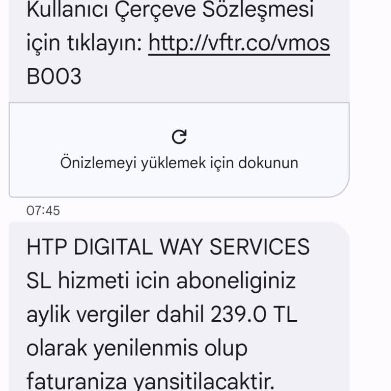 Faturama Onayım Olmadan Abonelik Ücreti Yansıtılıyor