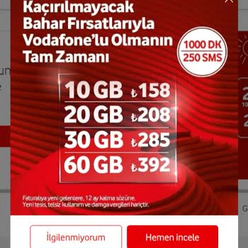 Yetersiz Data Ve Yüksek Aşım Ücreti Nedeniyle Tarife Değişikliği Ve Ücret İadesi Talebi