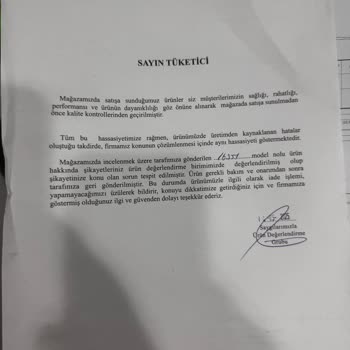 6 Ayda Deforme Olan Ayakkabıya Red Cevabı