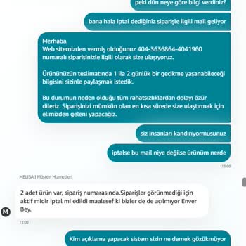 Amazon Siparişim İptal Edildi, Kargo Yanlış Teslim Edildi Ve Sorunum Çözülmedi