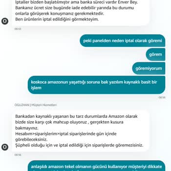 Amazon Siparişim İptal Edildi, Kargo Yanlış Teslim Edildi Ve Sorunum Çözülmedi