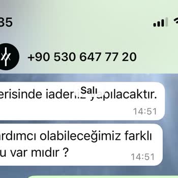 20 Gündür Elbise İadesi Yapılmıyor, Mağdur Ediliyorum