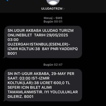 Uludağ Turizm'in Servis Hizmeti Nedeniyle Ekstra Masraf