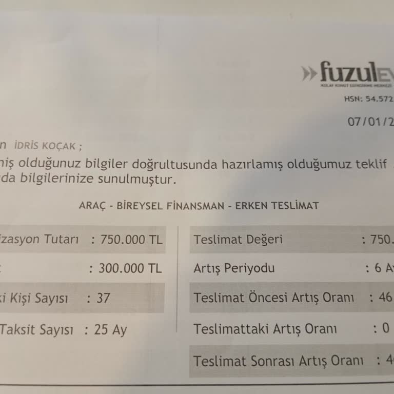 Taahhüt Edilen Sürede Finansmanım Ödenmedi, Üstüne Yeni Ve Yüksek Bir Ödeme Planı Sunuldu