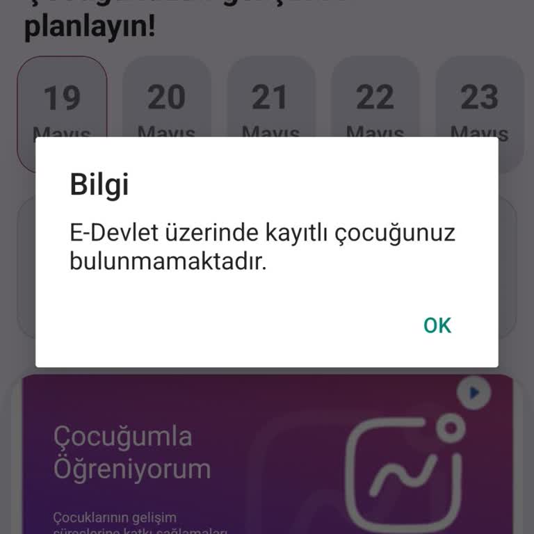 E-Devlet Üzerinden Çocuk Eklenemiyor, Uygulama Kullanılamıyor