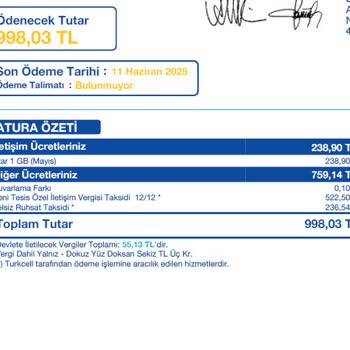 Kullanmadığım Hat Ve Yapmadığım Taahhüt İçin Haksız Fatura Şoku!