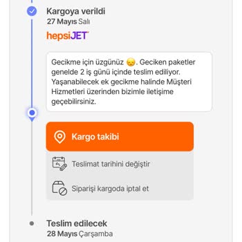 Hepsijet Kargom Hala Teslim Edilmedi