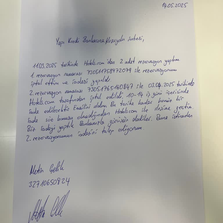 İadem Yapılmadı, Maillerime Cevap Alamıyorum