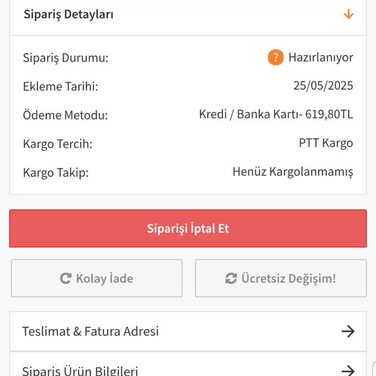 Siparişim Gönderilmedi İade Tutarı Eksik