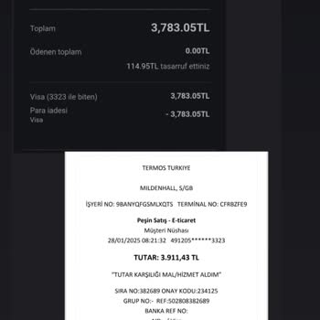 Termos Türkiye'den Aldığım Ürünler Orijinal Değil Ve İade Sürecinde Mağdur Edildim