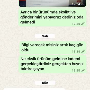 Eksik Ve Yanlış Ürün Gönderimi, Yetersiz Müşteri Hizmeti